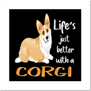 Life'S Just Better With a Corgi (203) Posters and Art